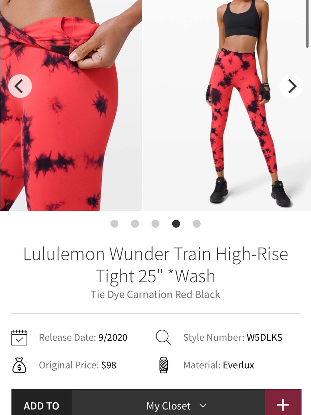 Lululemon Wunder Train High Rise